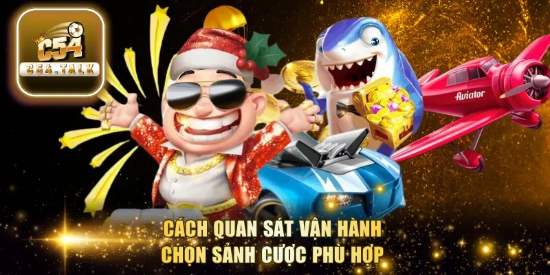 Cách quan sát vận hành chọn sảnh cược phù hợp