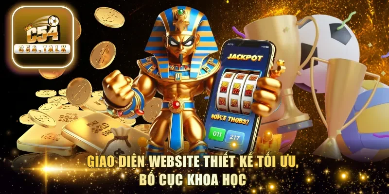 Giao diện website thiết kế tối ưu, bố cục khoa học