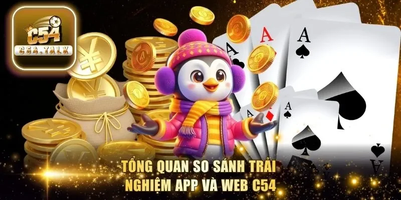 Tổng quan so sánh trải nghiệm app và web C54